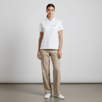 Women's Bold Embroidery Cotton Pique Polo - Slim Fit, Short Sleeve S - Shop Giordano