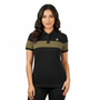 Women's Bold Embroidery Cotton Pique Polo - Slim Fit, Short Sleeve S - Shop Giordano