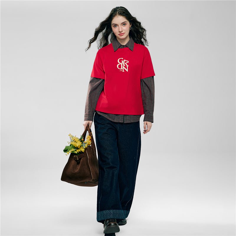 Women’S Boyfriend Fit Cotton Crew Neck Lny Print Tee S - Shop Giordano