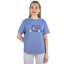 Giordano Women's Boyfriend Fit Cotton Jersey Crew Neck Wws Print Tee - Premium Print Tee