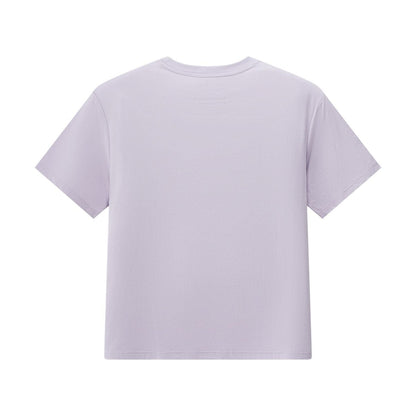 Women's Boyfriend Fit Cotton - Polyester Crew Neck Print Tee - Giordano