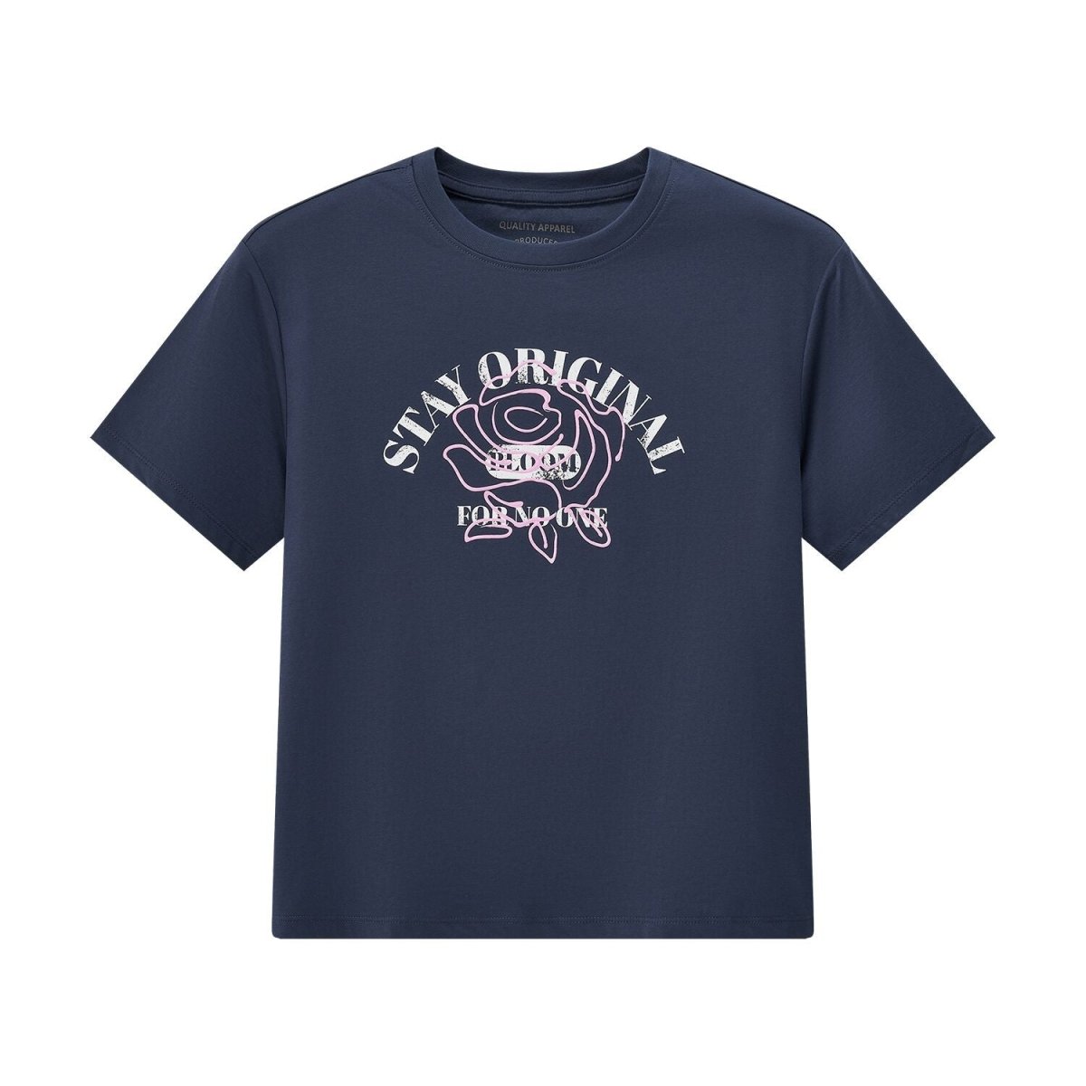 Women's Boyfriend Fit Cotton - Polyester Crew Neck Print Tee - Giordano
