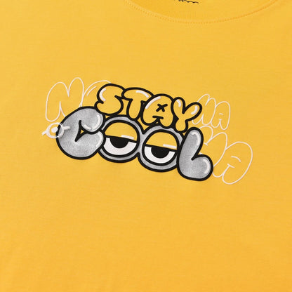 Women's Boyfriend Fit Cotton - Polyester Crew Neck Print Tee | Minion Collection - Giordano