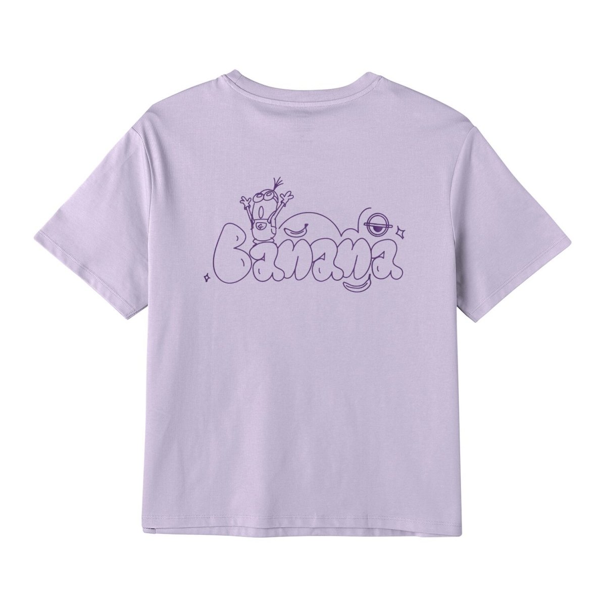 Women's Boyfriend Fit Cotton - Polyester Crew Neck Print Tee | Minion Collection - Giordano