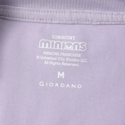 Women's Boyfriend Fit Cotton - Polyester Crew Neck Print Tee | Minion Collection - Giordano
