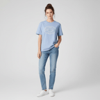Giordano Women's Boyfriend Fit Cotton-Polyester Crew Neck Print Tee - Premium Print Tee