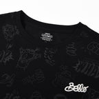 Women's Boyfriend Fit Crew Neck All - Over Print Tee | Minion Collection S - Shop Giordano