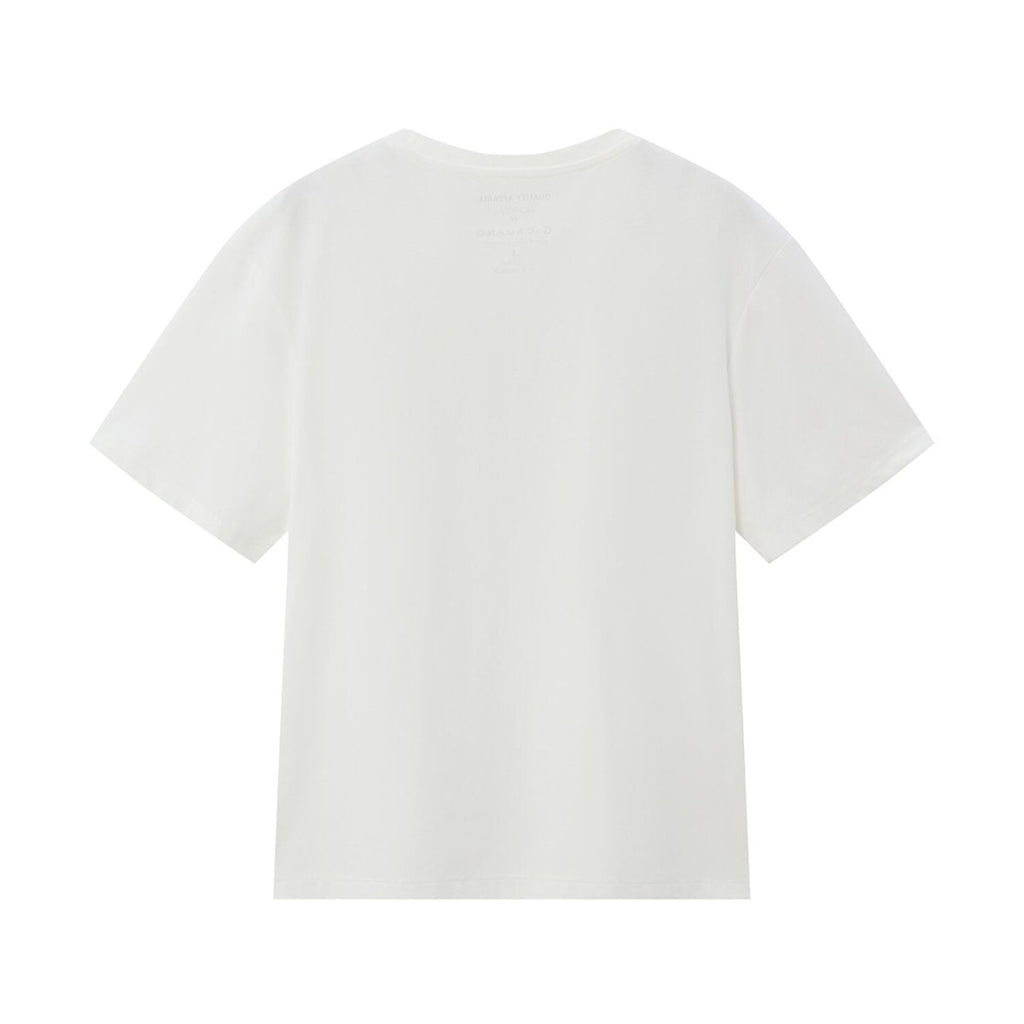 Women's Boyfriend Fit Printed Crew Neck Tee S - Shop Giordano