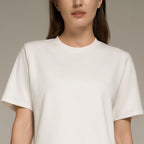 Women’S Boyfriend Fit Stretch Interlock Crew Neck Tee S - Shop Giordano