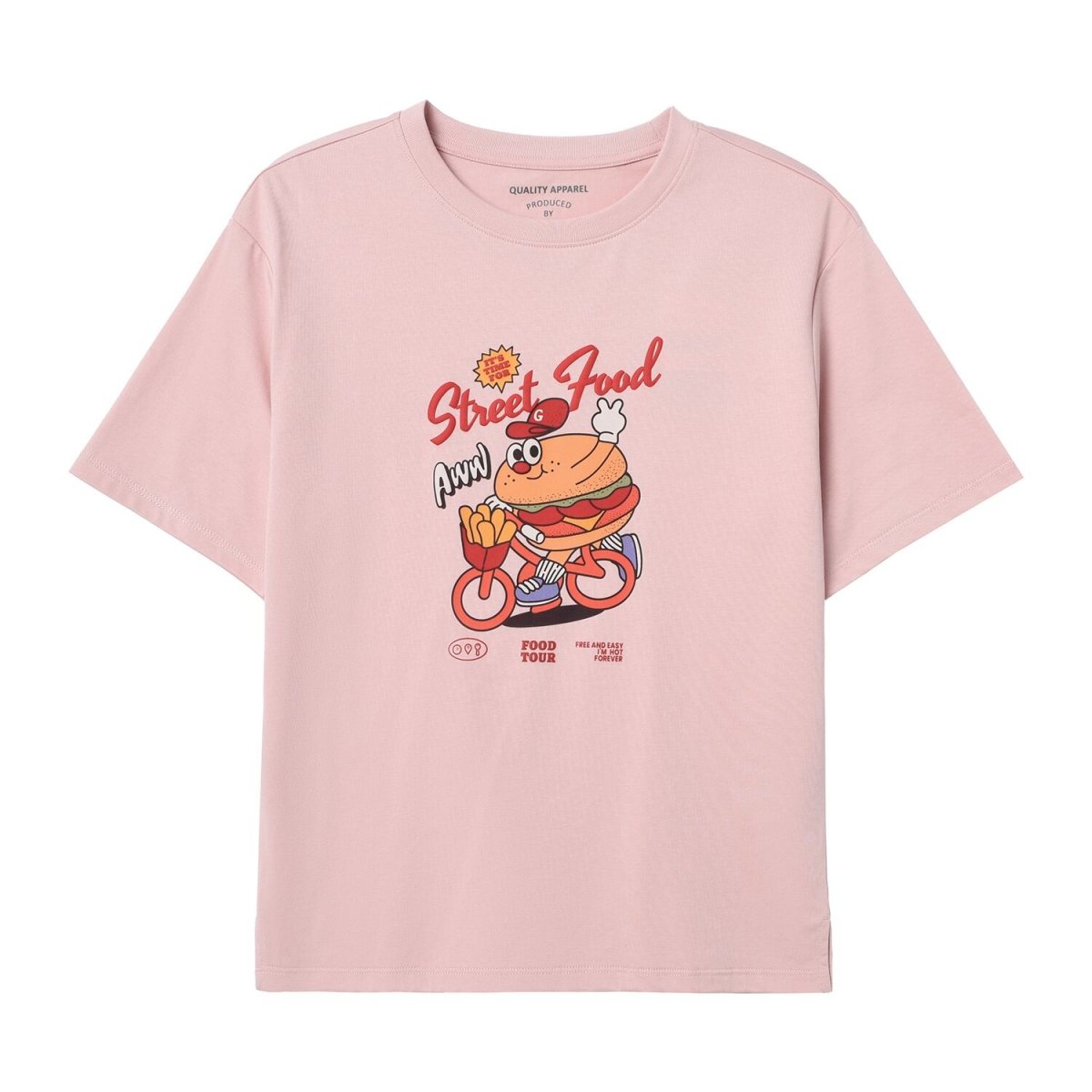 Women's City Wander Printed Tee – Boyfriend Fit Crew Neck - Giordano