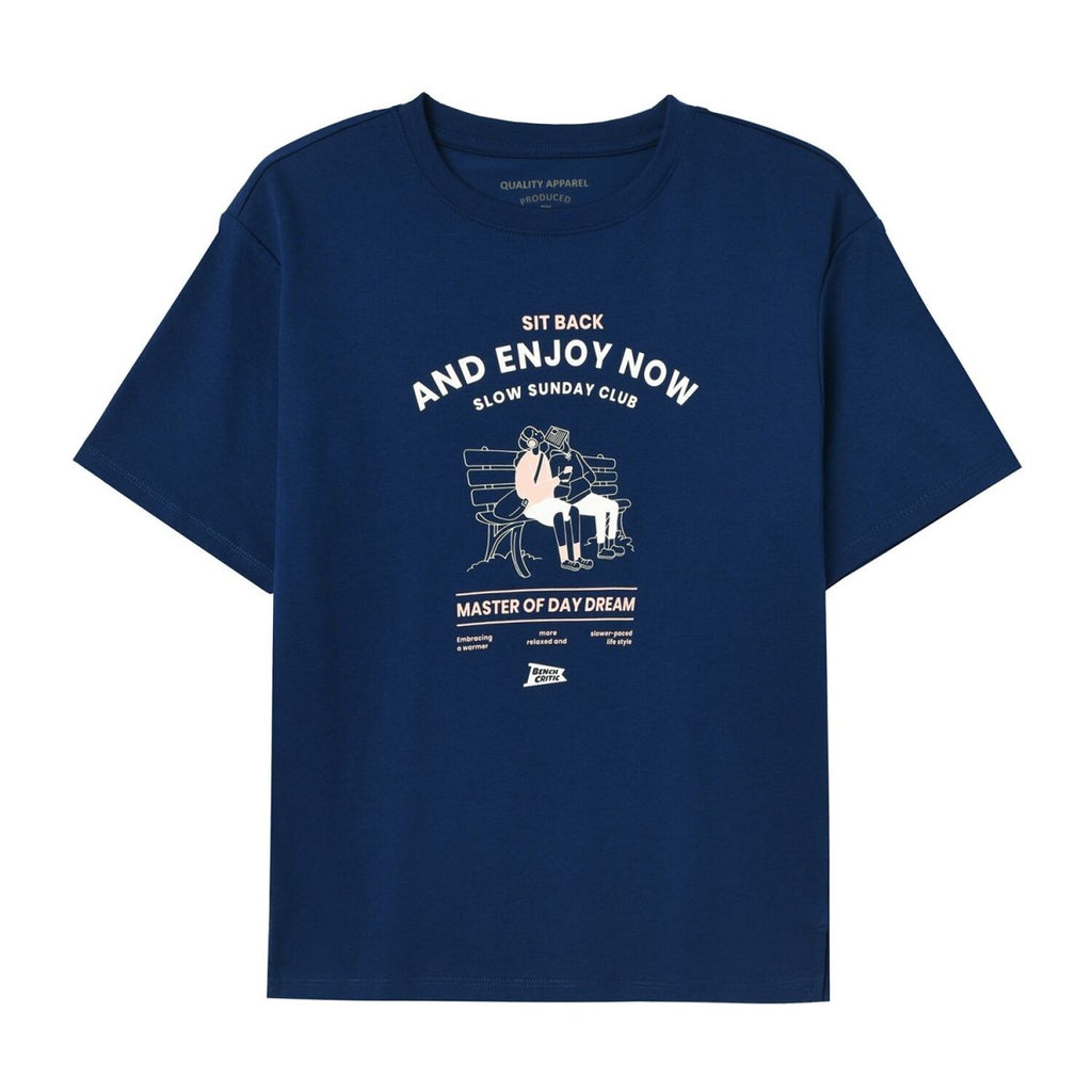 Women's City Wander Printed Tee – Boyfriend Fit Crew Neck S - Shop Giordano