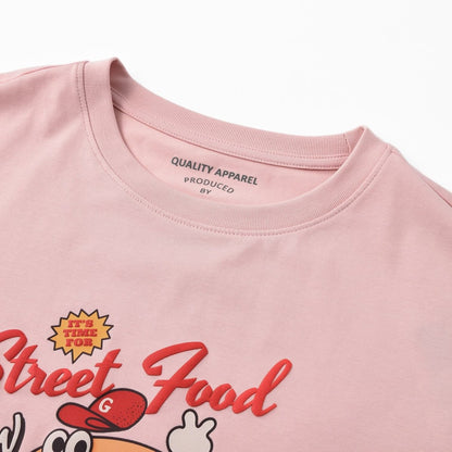 Women's City Wander Printed Tee – Boyfriend Fit Crew Neck - Giordano