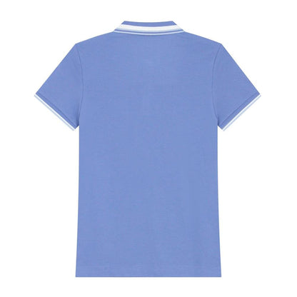 Women's Classic Cotton Pique Polo - Slim Fit, Embroidered Detail - Giordano