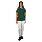 Women's Classic Cotton Pique Polo - Slim Fit, Embroidered Detail S - Shop Giordano