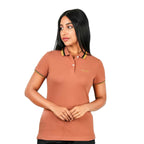 Women's Classic Cotton Pique Polo - Slim Fit, Embroidered Detail S - Shop Giordano