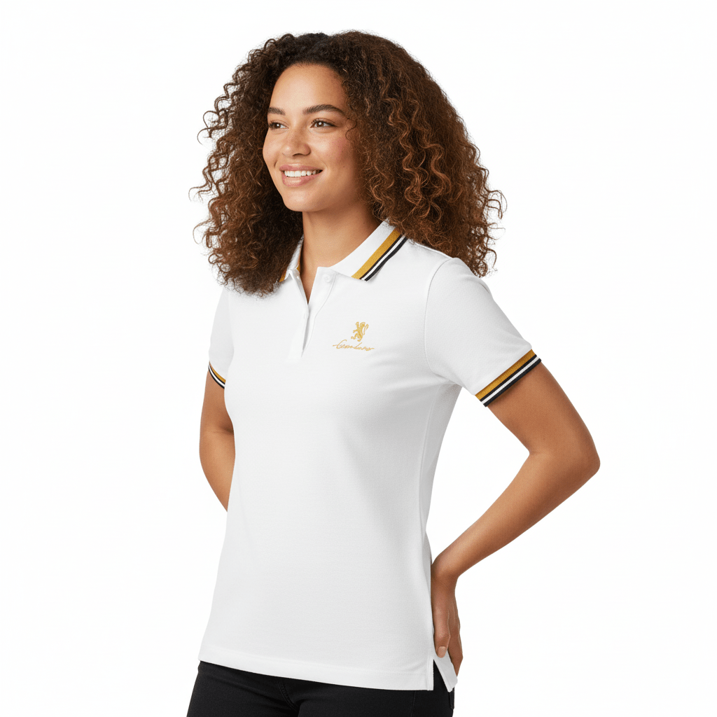 Women's Classic Cotton Pique Polo - Slim Fit, Embroidered Detail S - Shop Giordano