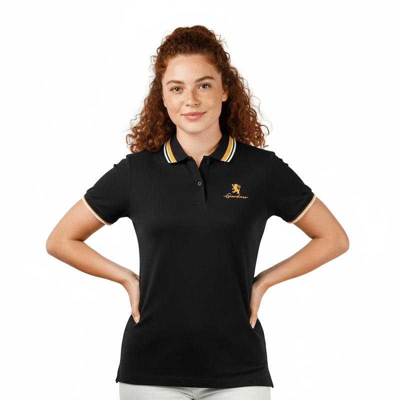 Women's Classic Cotton Pique Polo - Slim Fit, Embroidered Detail S - Shop Giordano