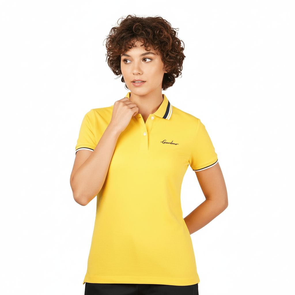 Women's Classic Cotton Pique Polo - Slim Fit, Embroidered Detail S - Shop Giordano