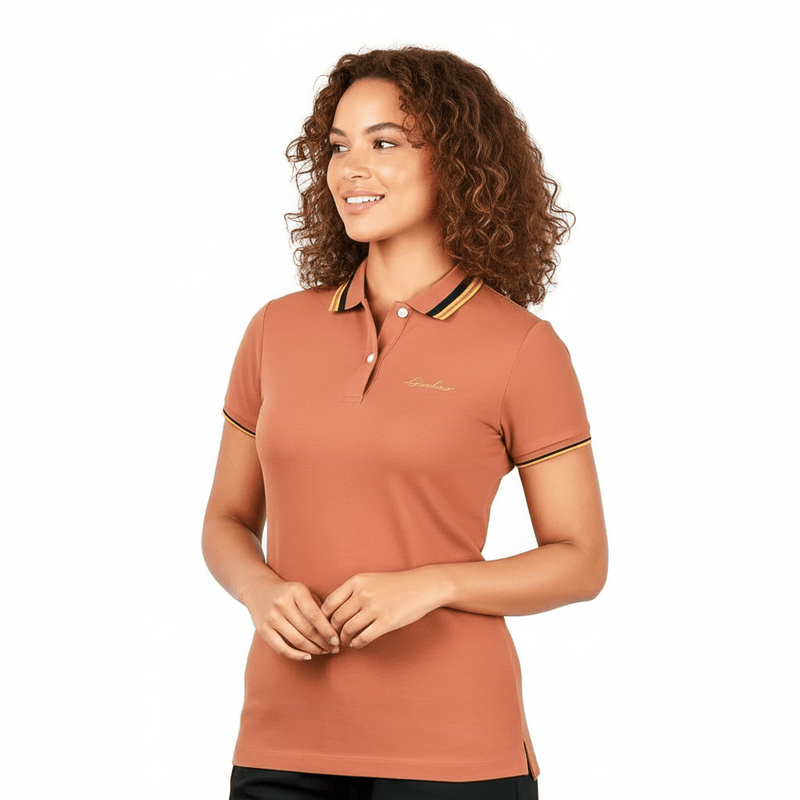 Women's Classic Cotton Pique Polo - Slim Fit, Embroidered Detail S - Shop Giordano