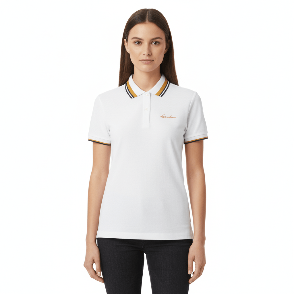 Women's Classic Cotton Pique Polo - Slim Fit, Embroidered Detail S - Shop Giordano