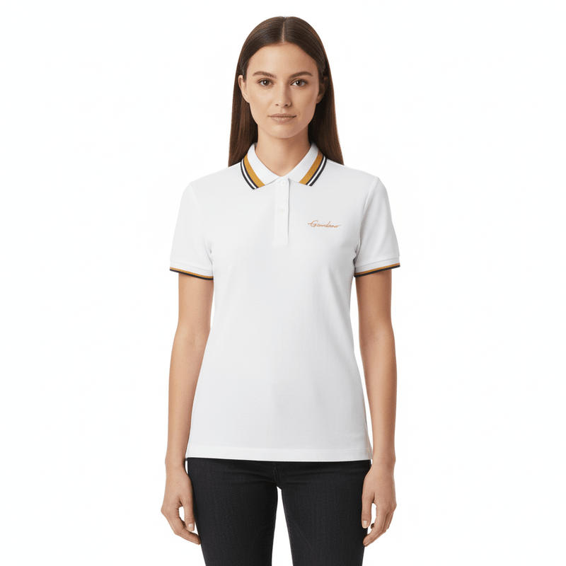 Women's Classic Cotton Pique Polo - Slim Fit, Embroidered Detail S - Shop Giordano