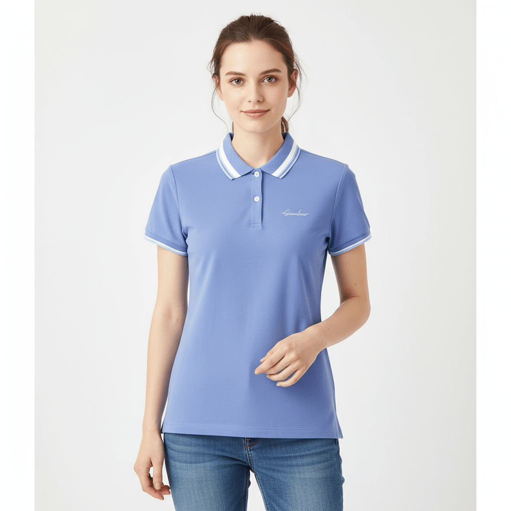 Women's Classic Cotton Pique Polo - Slim Fit, Embroidered Detail S - Shop Giordano