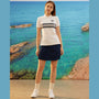 Giordano Women's Classic Cotton Polo With Thematic Embroidery - Premium Polo