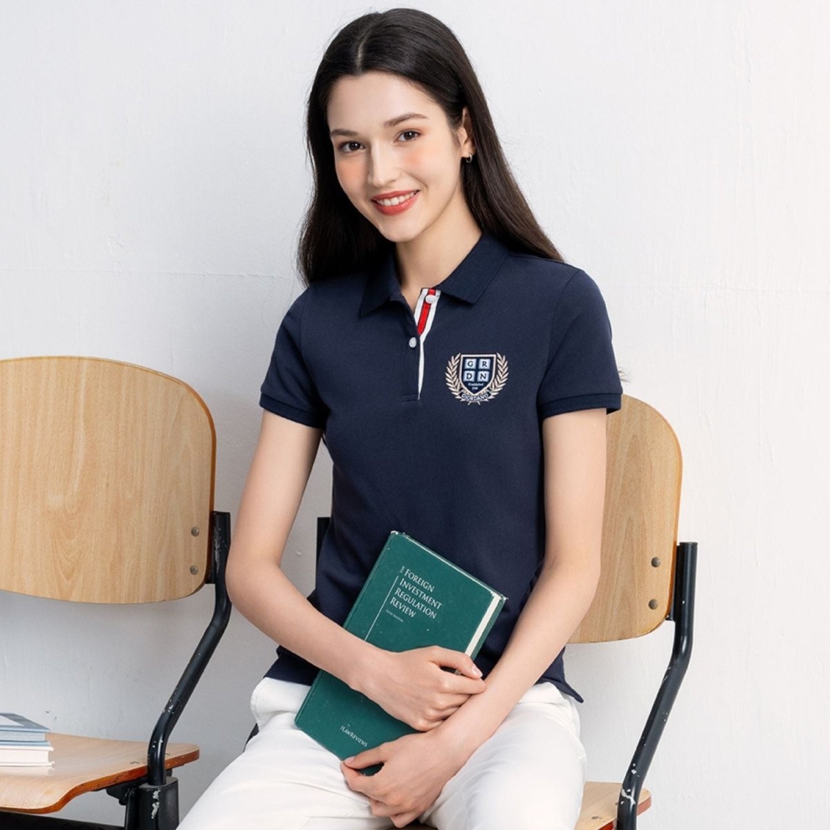 Women’S Classic Slim Fit Cotton - Lycra Piqué Polo - Giordano
