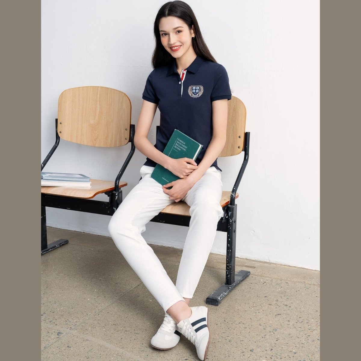 Women’S Classic Slim Fit Cotton - Lycra Piqué Polo - Giordano