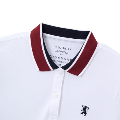Women’S Classic Slim Fit Cotton - Lycra Piqué Polo - Giordano