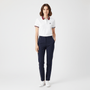 Giordano Women's Classic Slim Fit Cotton-Lycra Piqué Polo - Premium Polo