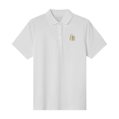 Women's Classic Slim Fit Embroidery Liquid Touch Solid Polo - Giordano