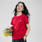 Women’S Comfort Fit Cotton Crew Neck Lny Print Tee S - Shop Giordano