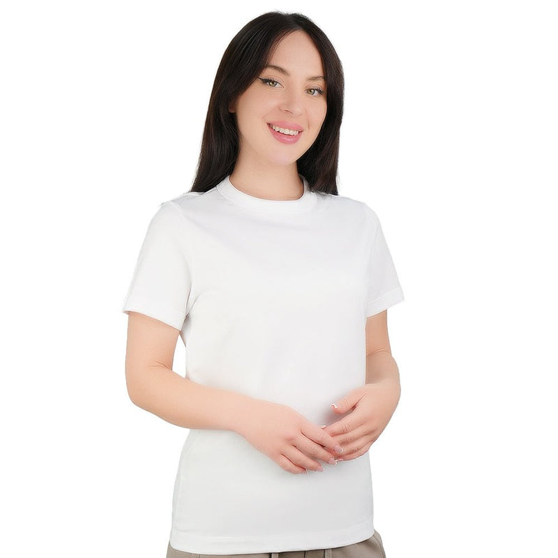Giordano Women's Comfort Fit Cotton Crew Neck Tee - first_variant_option_2 Premium Tee for Giordano