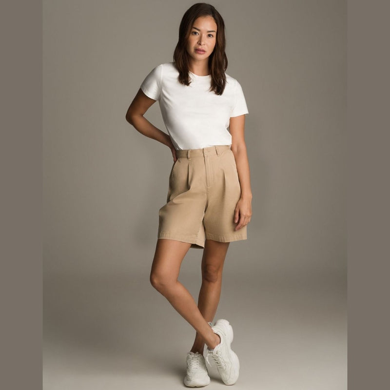 Giordano Women's Comfort Fit Crew Neck Cotton Poly Jersey Tee - Premium Tee