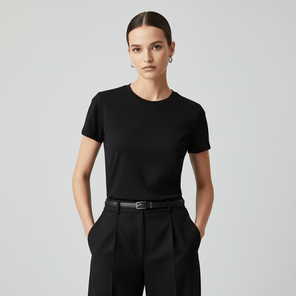 Women's Comfort Fit Crew Neck Cotton Poly Jersey Tee S - Shop Giordano