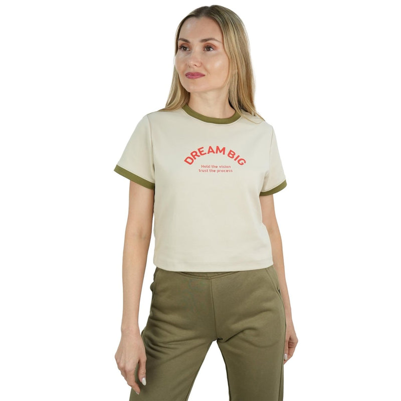 Women’S Comfort Fit Interlock Crew Neck Print Tee S - Shop Giordano