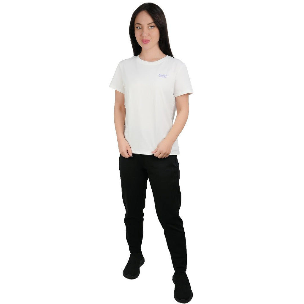 Giordano Women's Comfort Fit Printed Crew Neck Cotton Jersey Tee - first_variant_option_2 Premium Print Tee for Giordano