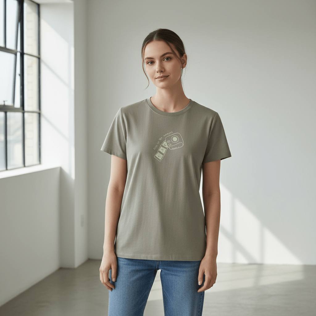 Women’S Comfort Fit Printed Crew Neck Cotton Jersey Tee S - Shop Giordano