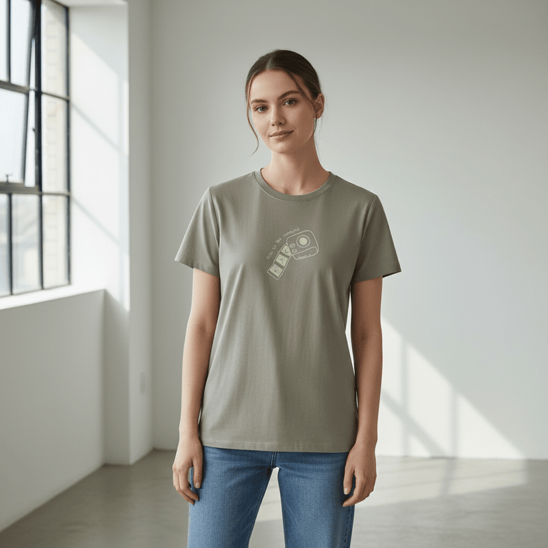 Women’S Comfort Fit Printed Crew Neck Cotton Jersey Tee S - Shop Giordano