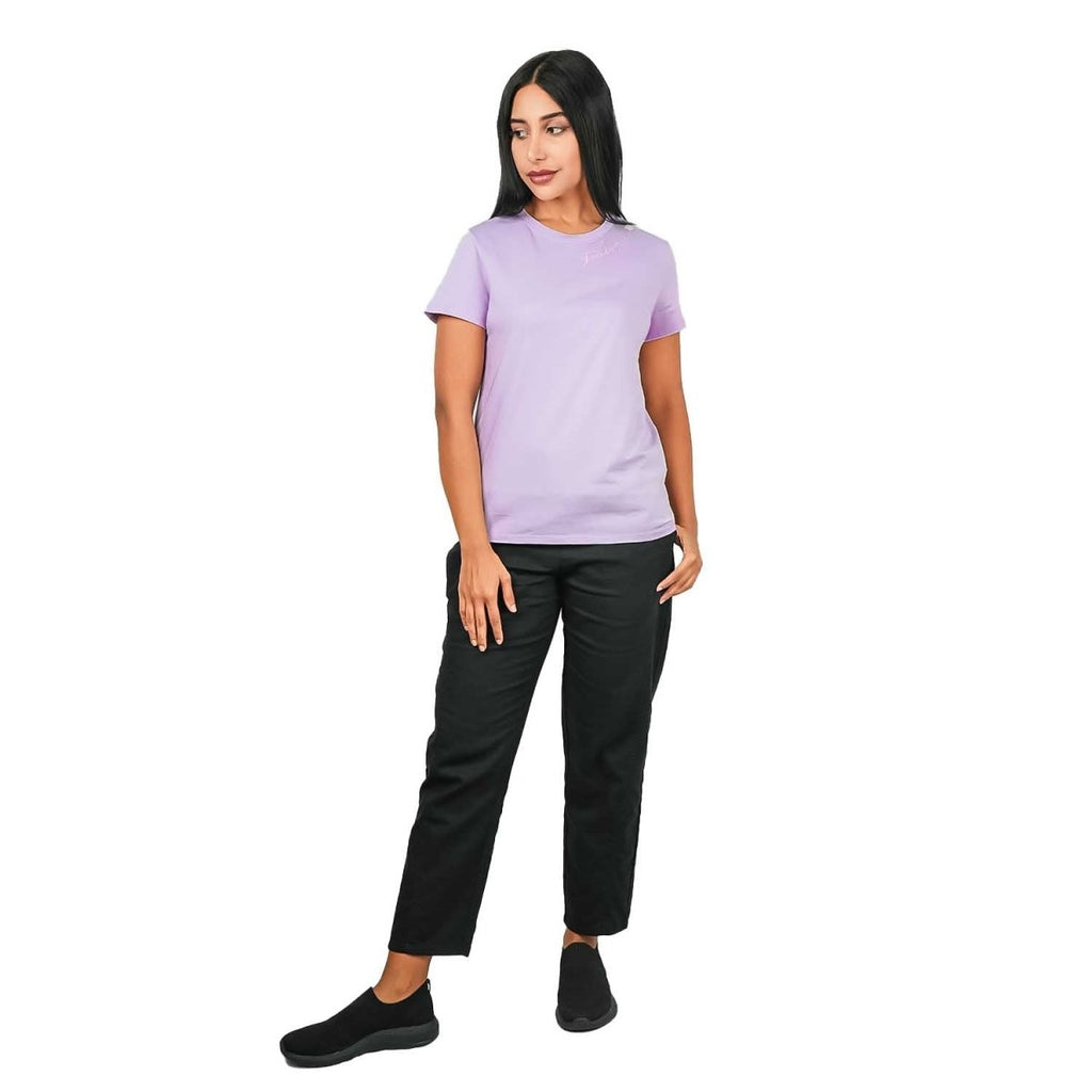 Giordano Women's Comfort Print Cotton Jersey Short Sleeve Tee - Premium Print Tee