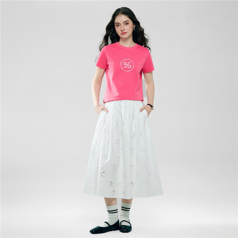 Women’S Cotton Crew Neck Printed Comfort Tee S - Shop Giordano