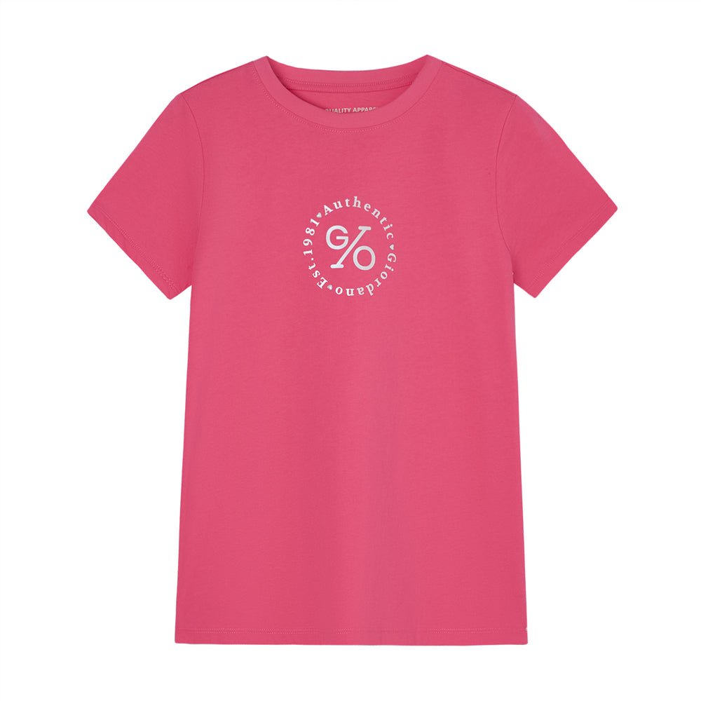 Women’S Cotton Crew Neck Printed Comfort Tee S - Shop Giordano