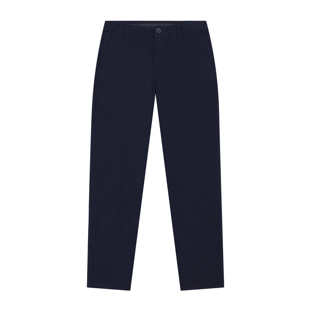 Women's Cotton Elastane Twill Mid Rise Elastic Waist Pants - Giordano