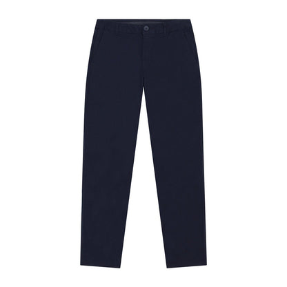 Women's Cotton Elastane Twill Mid Rise Elastic Waist Pants - Giordano