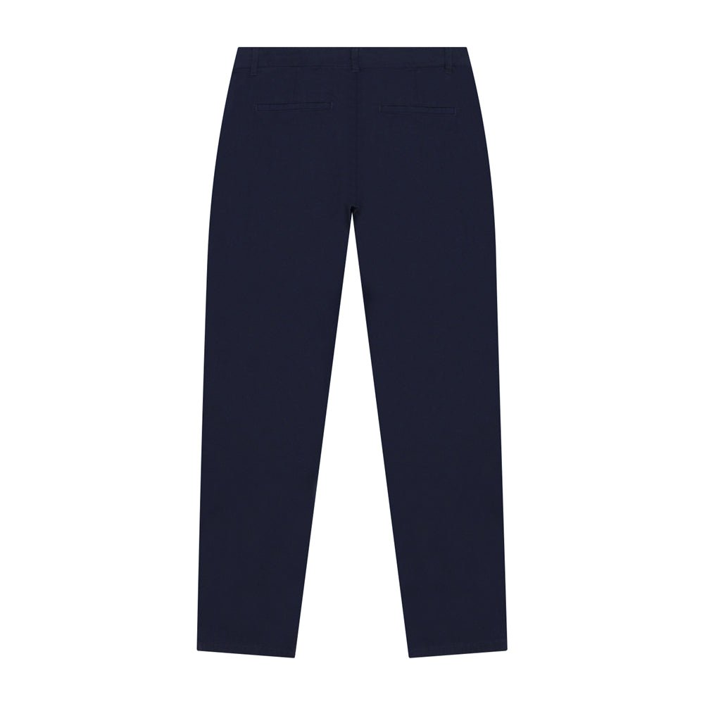 Women's Cotton Elastane Twill Mid Rise Elastic Waist Pants - Giordano