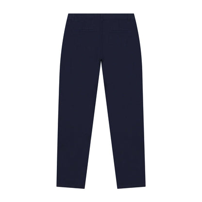 Women's Cotton Elastane Twill Mid Rise Elastic Waist Pants - Giordano
