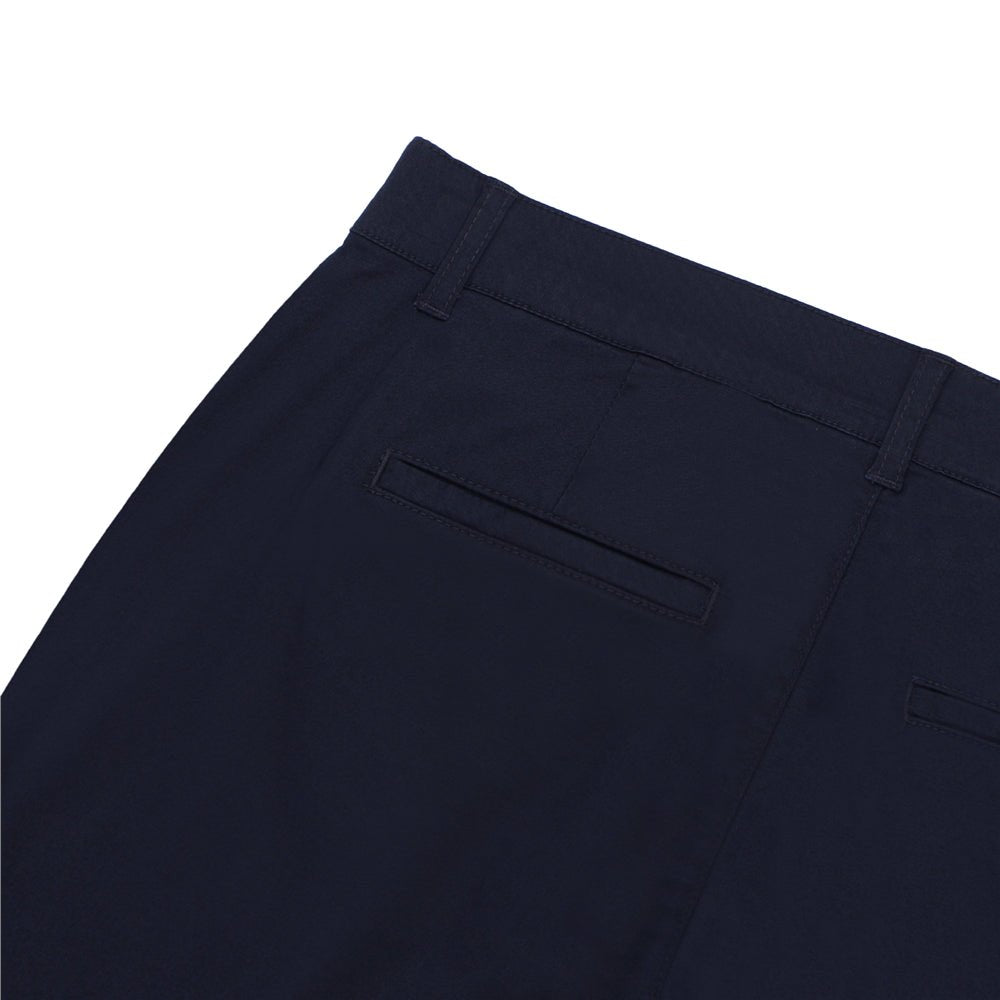 Women's Cotton Elastane Twill Mid Rise Elastic Waist Pants - Giordano