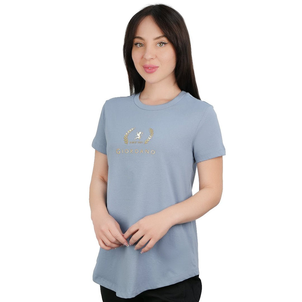 Women’S Cotton Jersey Crew Neck Print Tee S - Shop Giordano