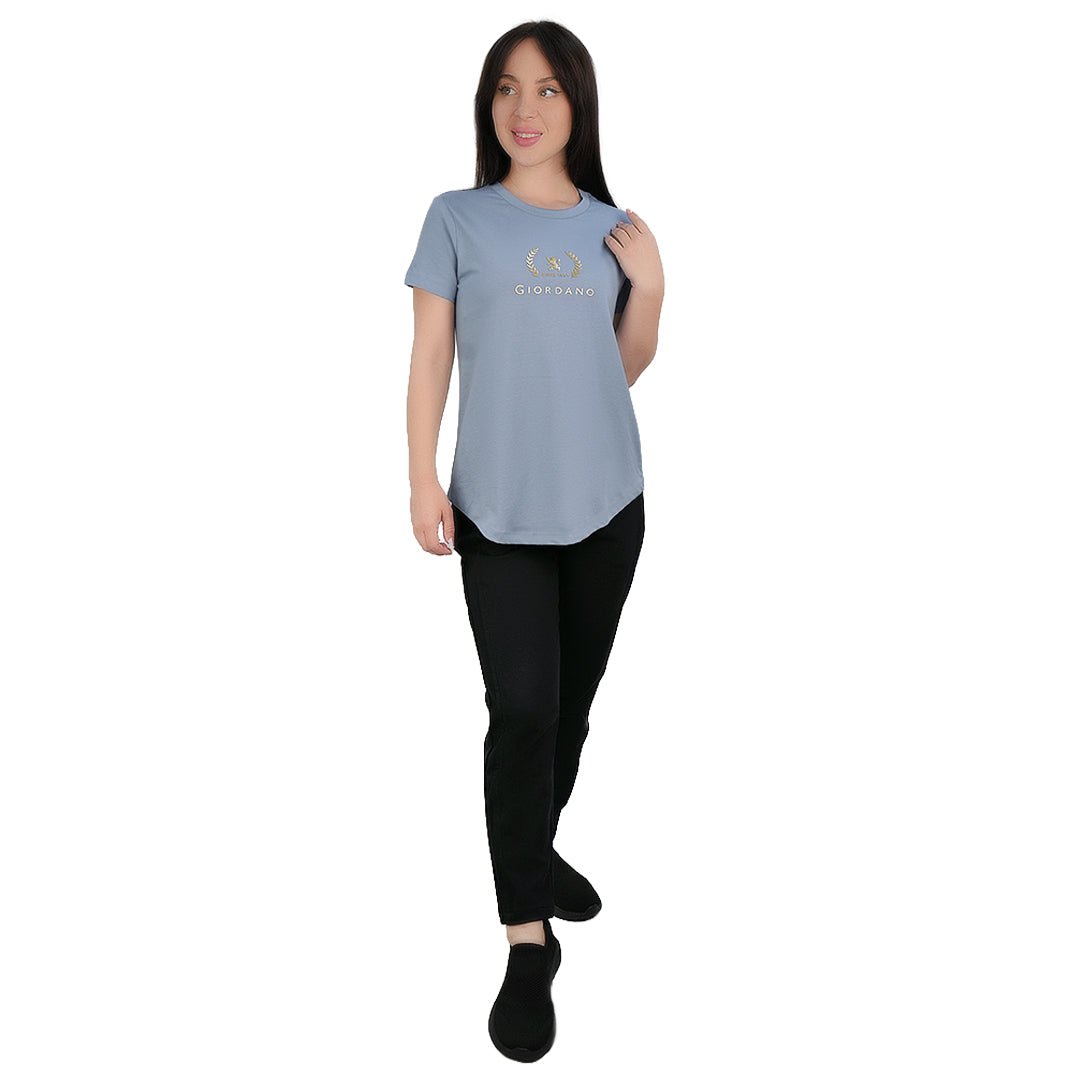 Women’S Cotton Jersey Crew Neck Print Tee S - Shop Giordano